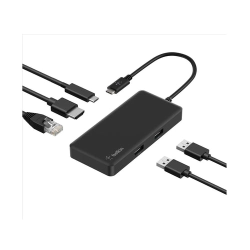 Adaptador multipuerto USB-C 5 en 1 Belkin, negro